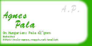 agnes pala business card